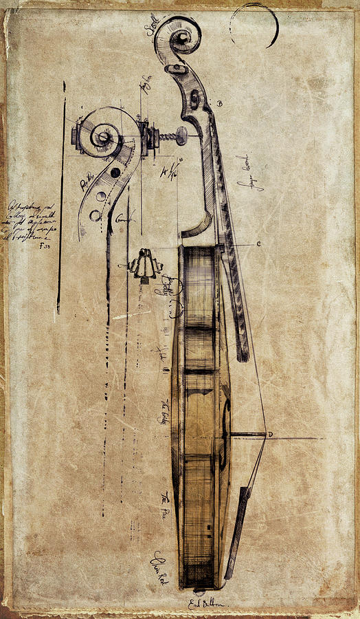 Violin Mixed Media by Symposium Design | Fine Art America