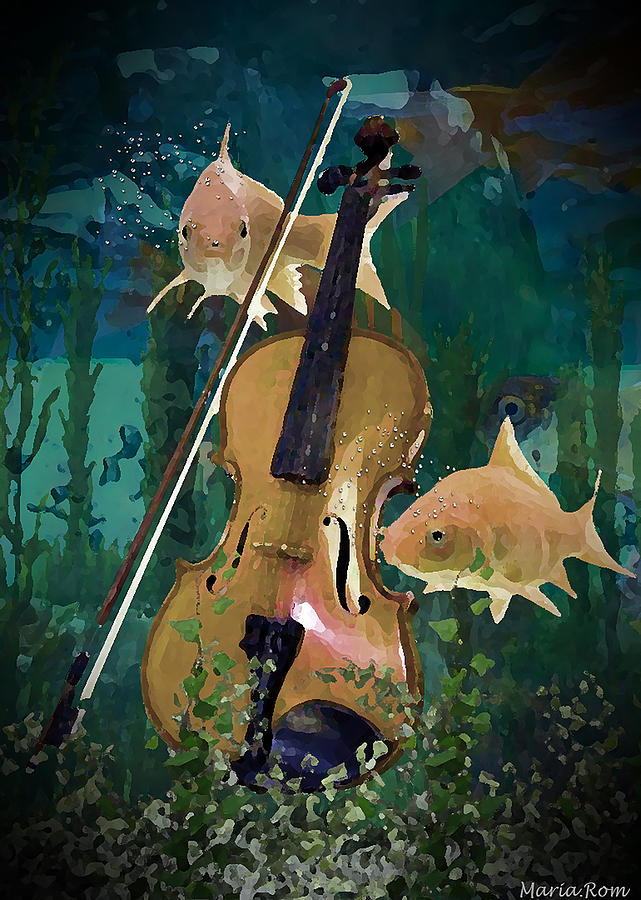 VIOLIN UNDERWATER by MARIA ROM VIOLIN UNDERWATER by MARIA ROM
