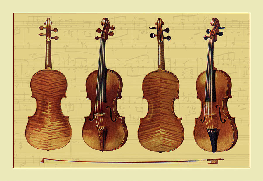 Violins Painting by William Gibb