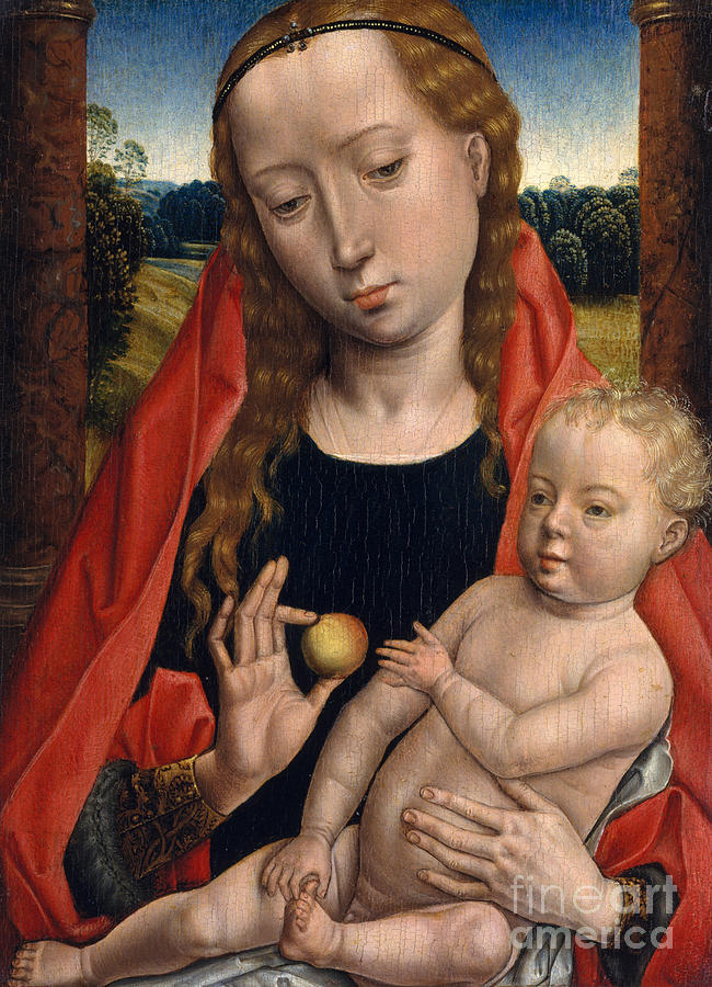 Virgin and Child by Hans Memling Painting by Hans Memling