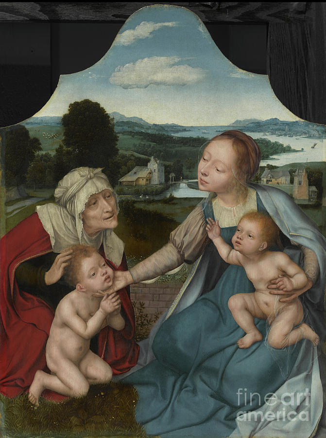 Virgin And Child With Saints Elizabeth And John The Baptist, C.1520-25 ...