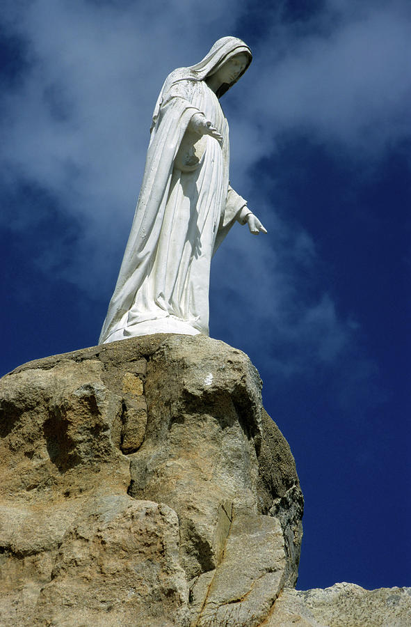 Virgin-mary At Notre-dame-de-la -serra Photograph by Sami Sarkis