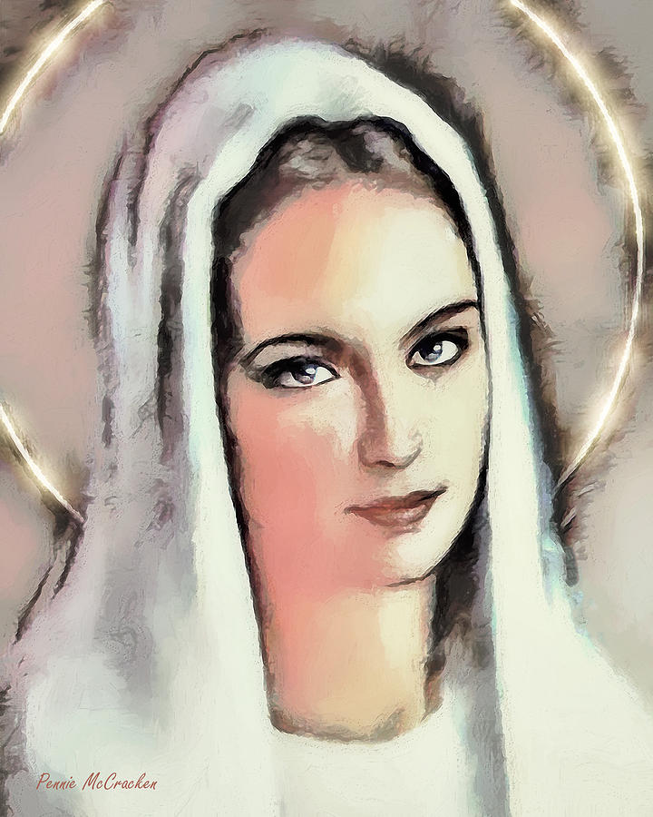 Virgin Mary Digital Art by Pennie McCracken
