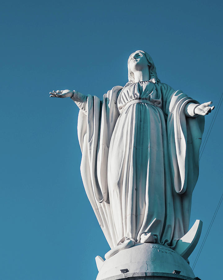 Virgin Mary, Santiago Chile Photograph by Daniel Rojas - Fine Art America