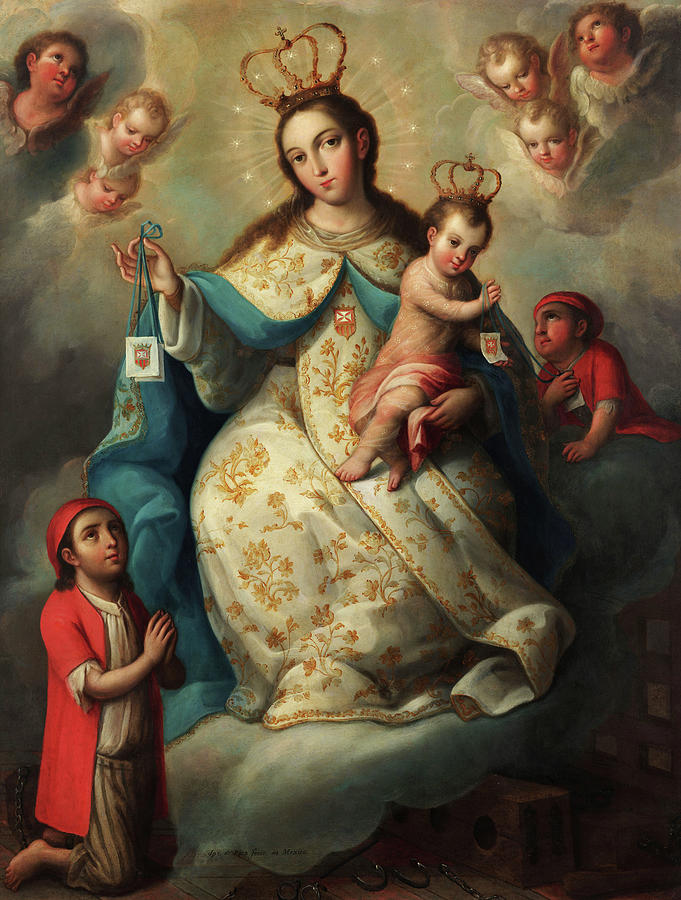 Virgin of Mercyu Painting by Jose de Alcibar - Fine Art America