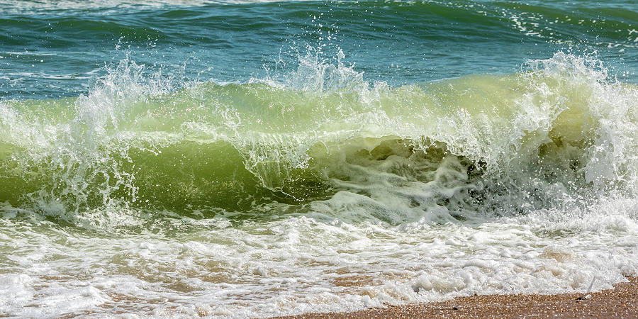 Virginia Beach Hurricane Wave Photograph by Donna Twiford