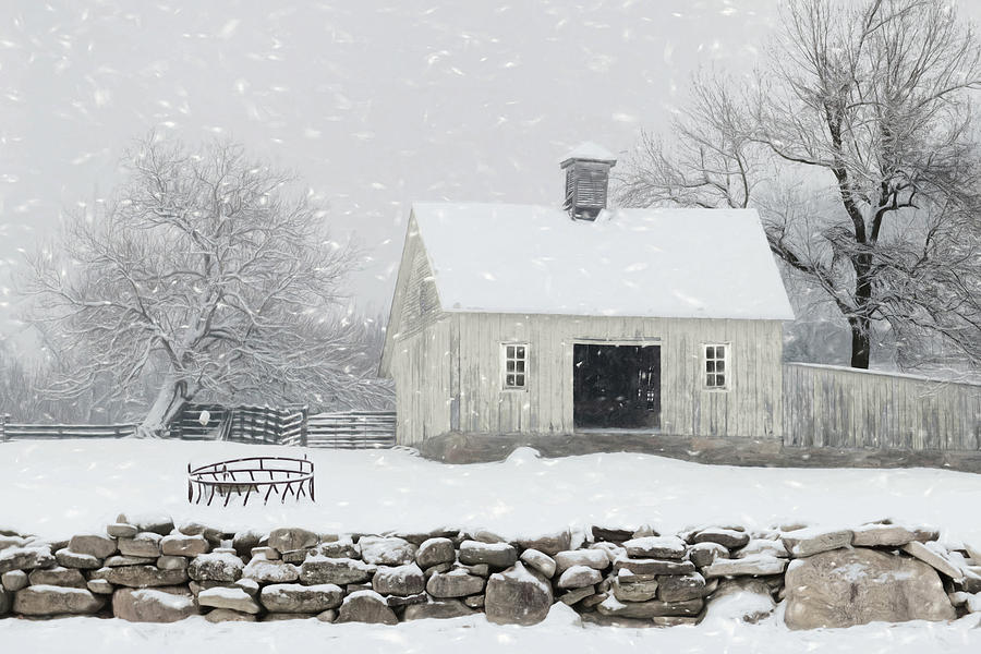 Virginia Snow Storm Mixed Media by Lori Deiter