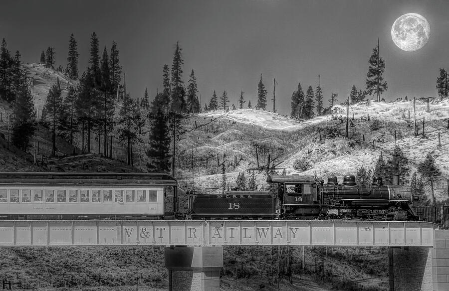 Train Photograph - Virginia Truckee Railroad by Donna Kennedy