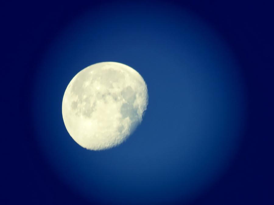 Virgo Moon Three Quarters Photograph by Judy Kennedy