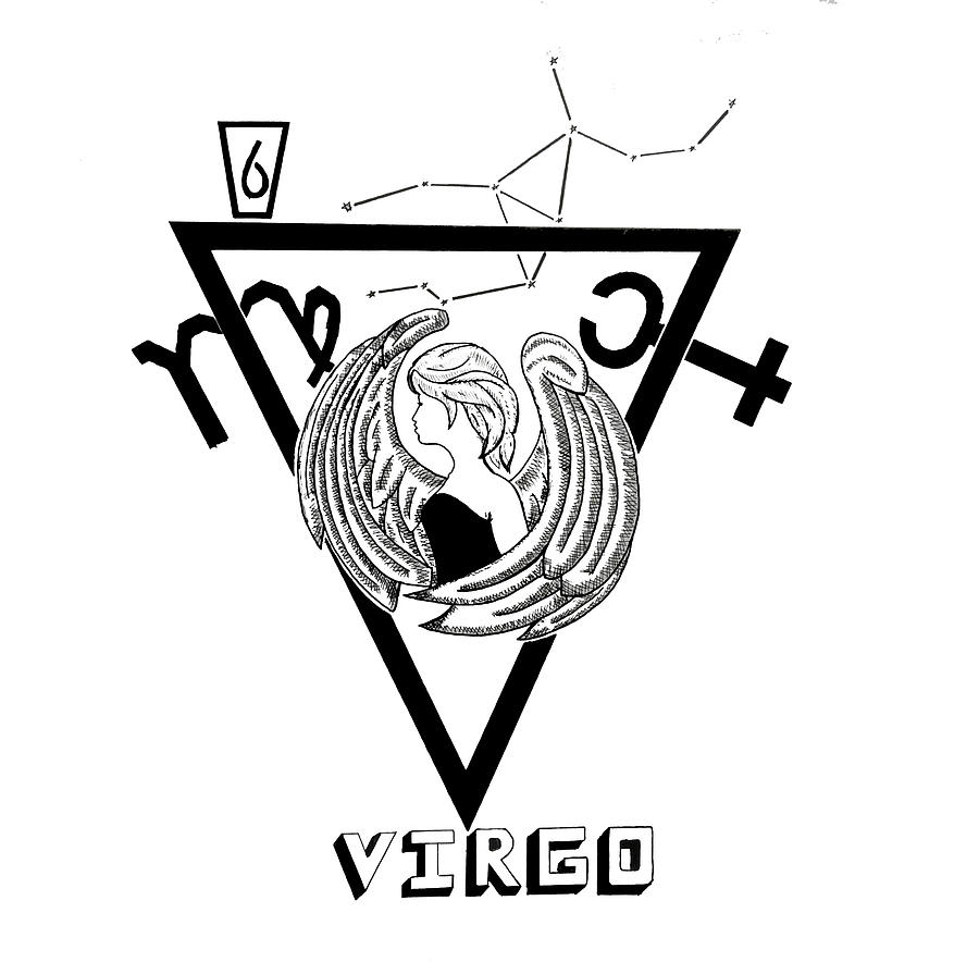 Virgo zodiac sign Drawing by Utkarsh Rai Pixels