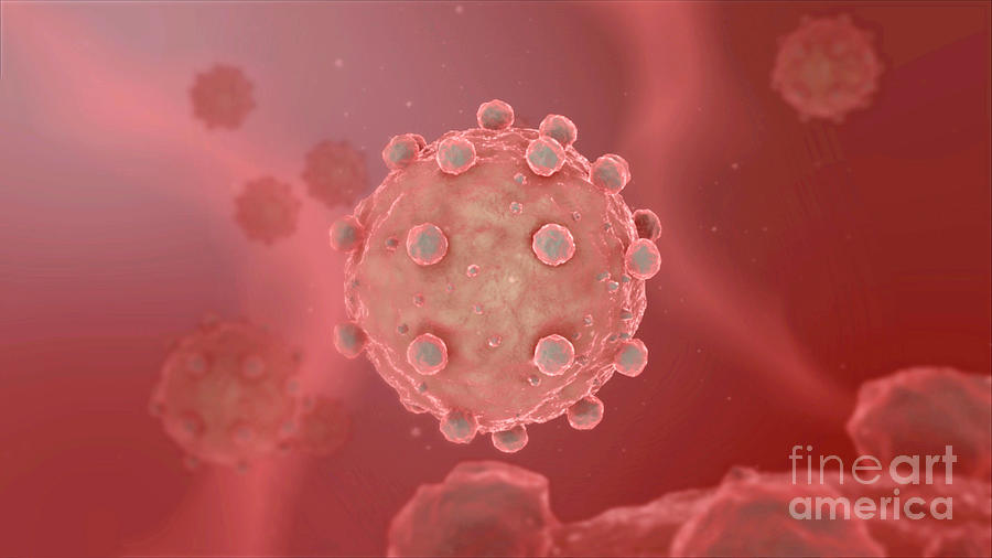 Virus Photograph by Thierry Berrod, Mona Lisa Production/science Photo Library