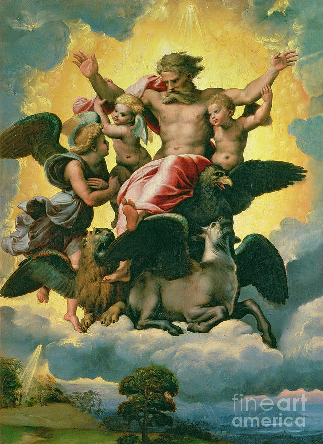 Eagle Painting - Vision Of Ezekiel, C.1518 by Raphael