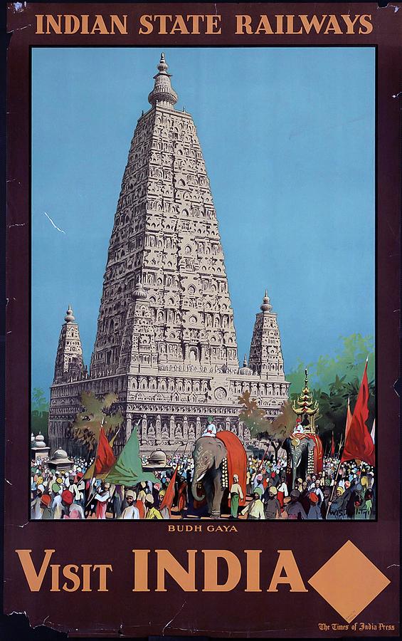 Visit Digital Art - Visit India by Vintage Arts Visit Digital Art - Visit India by Vintage Arts