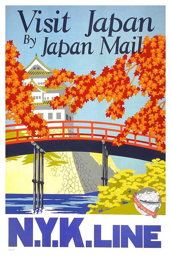 Visit Japan by Japan Mail by Vintage Arts Visit Japan by Japan Mail by Vintage Arts