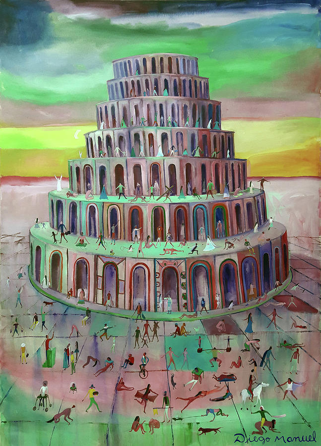 babel tower painting