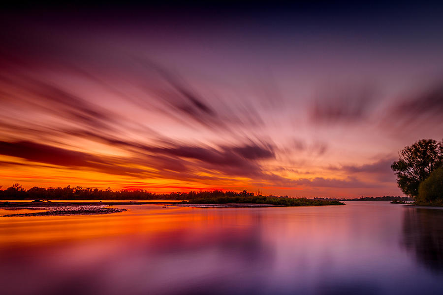Vistula After The Sunset Photograph by Bartosz Skotnicki