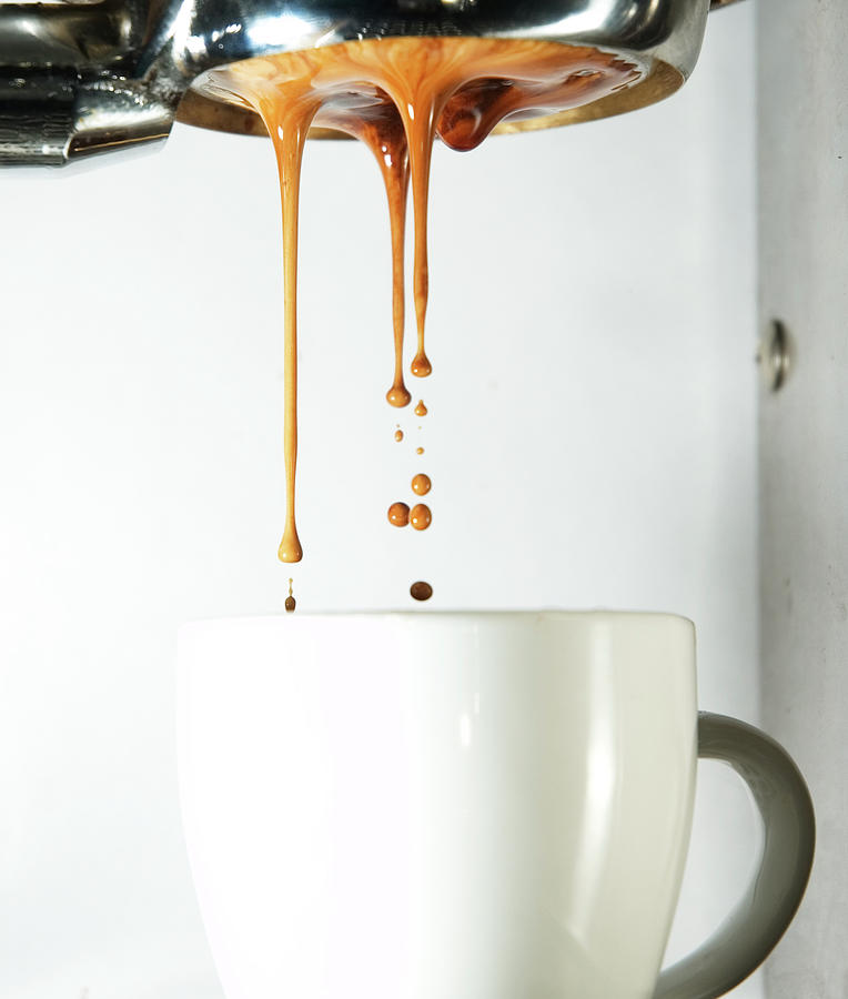 Visual Espresso Shot Pouring Photograph by Photograph Taken By Chris Kolbu