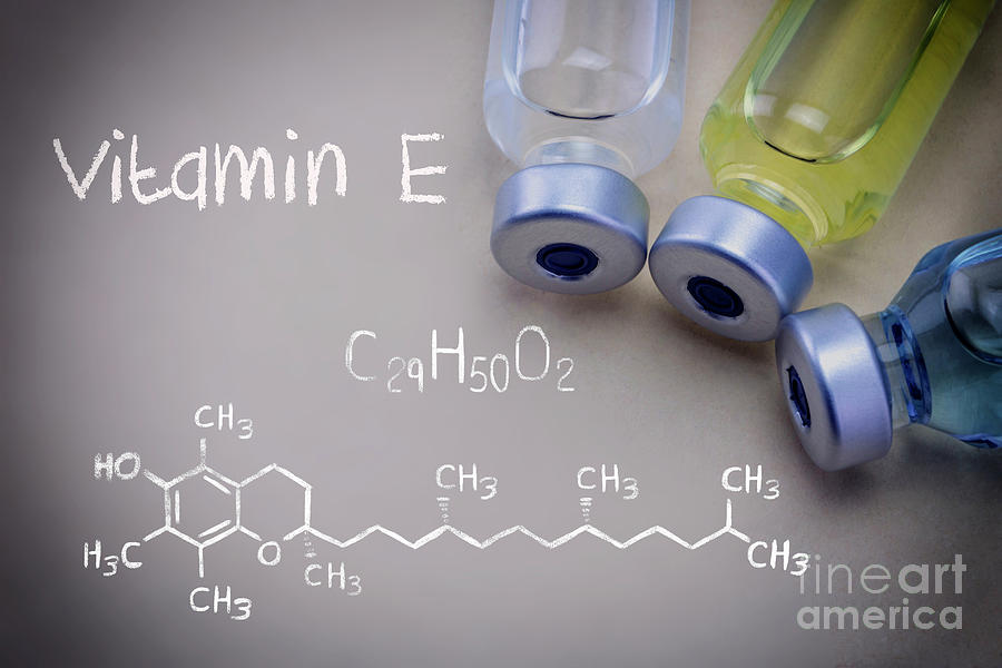Pharmaceutical Photograph - Vitamin E by Digicomphoto/science Photo Library