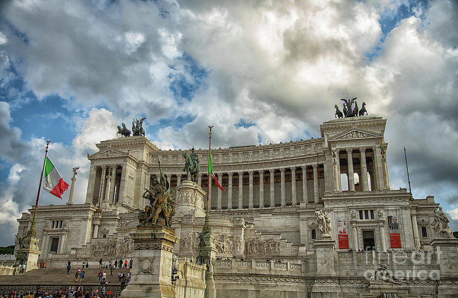 Vittorio Emanuele II Monument Rome Italy Photograph by Wayne Moran