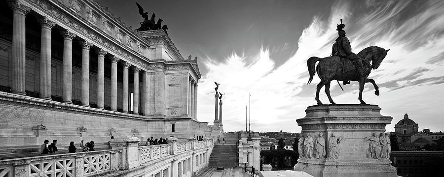 Vittorio Emanuele Monument, Rome Digital Art by Luigi Vaccarella