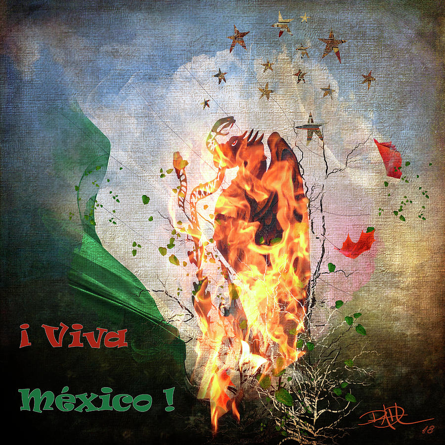 Viva Mexico Digital Art by Ricardo Dominguez