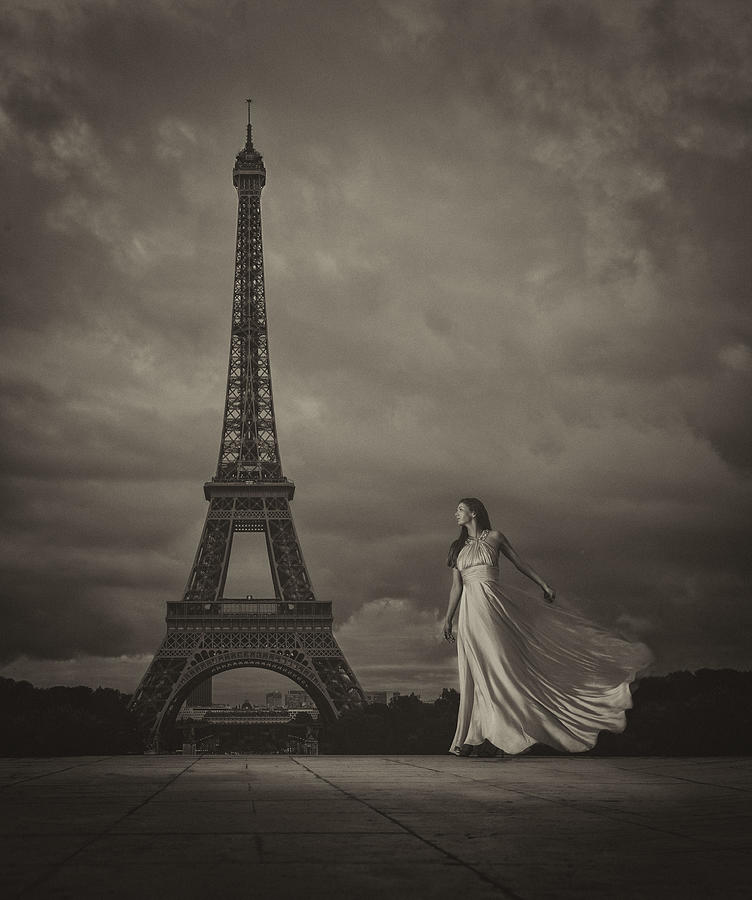 Eiffel Tower Photograph - Vive La Libert by Chris Netton