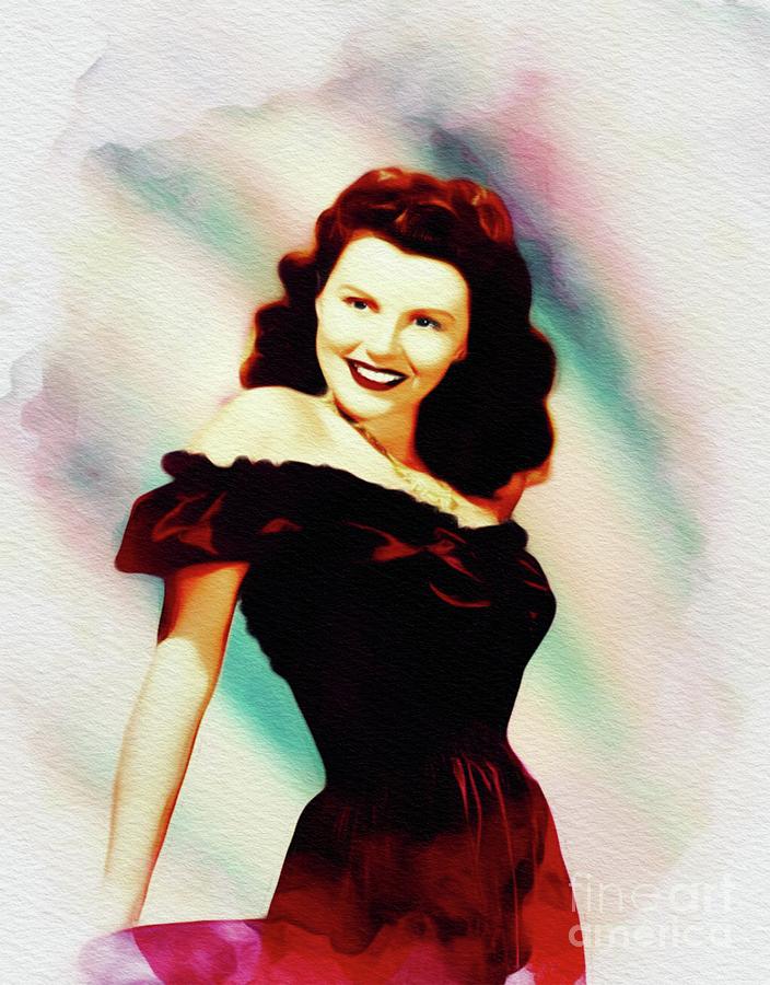 Vivian Austin, Vintage Actress Painting by Esoterica Art Agency - Pixels