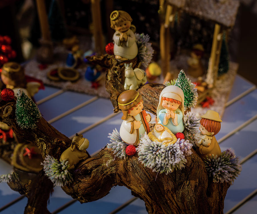 vivid colors of Christmas Nativity scene Photograph by Vivida Photo PC