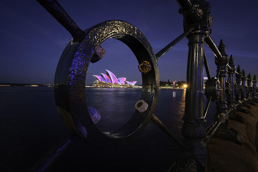 Bridge Photograph - Vivid Sydney by Jingshu Zhu