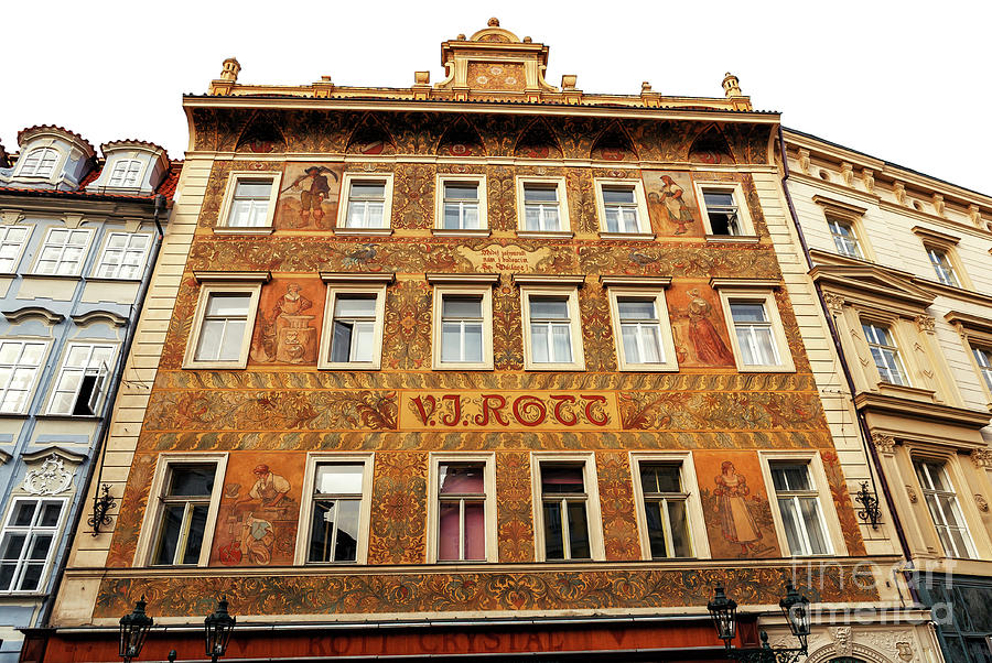 VJ Rott Building Prague Photograph by John Rizzuto