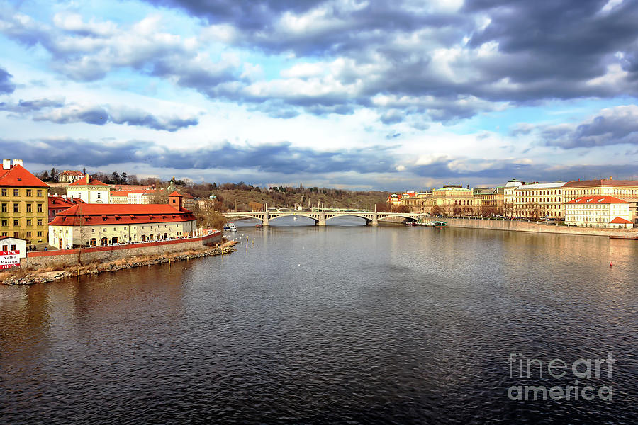 Vltava River View in Prague Photograph by John Rizzuto