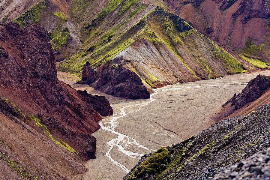 Volcanic Landscape, Iceland Digital Art by Olimpio Fantuz