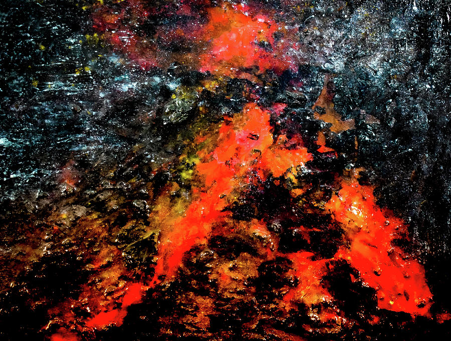 Volcanic Mixed Media by Patsy Evans - Alchemist Artist