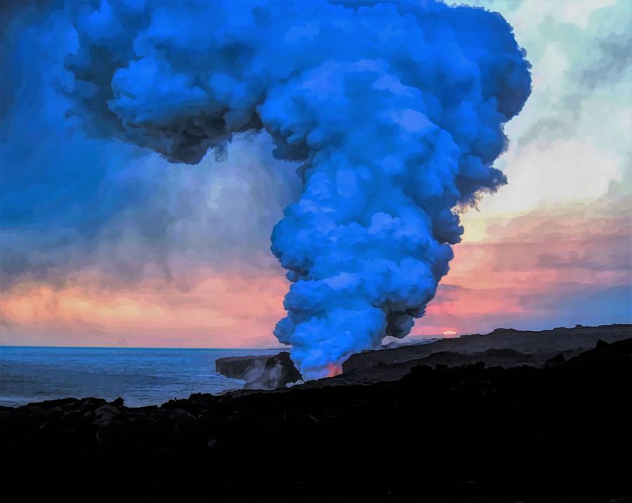 Volcanic Plume Photograph by Heidi Fickinger