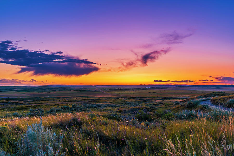 Volcanic Twilight At Grasslands Photograph by Alan Dyer