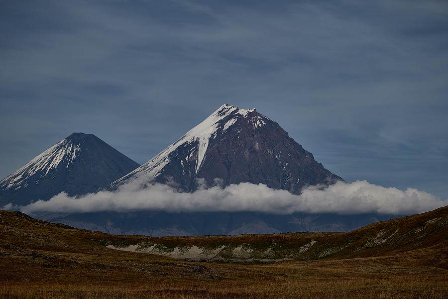 Landscape Photograph - Volcano Cloud Skirt Color by Ivan A. Godovikov