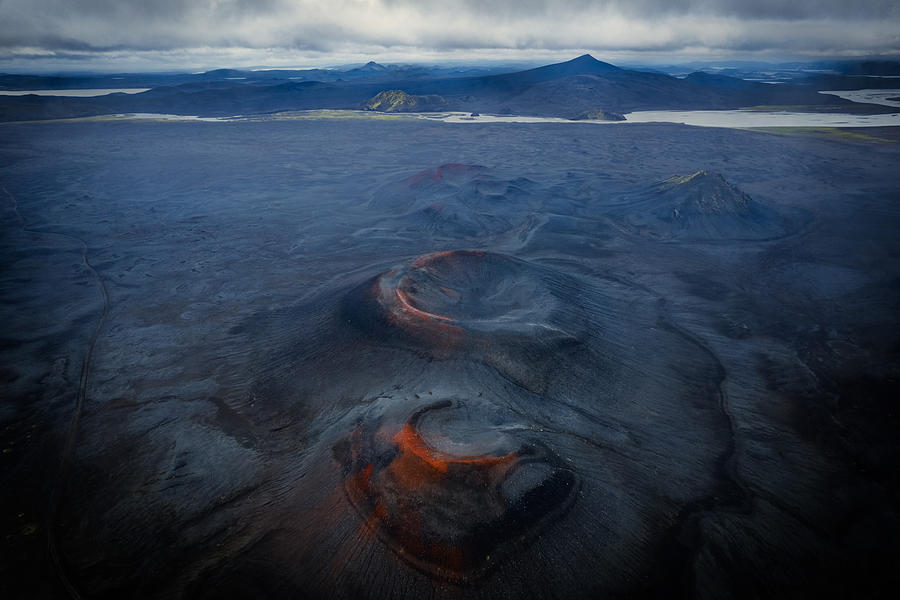 Volcano Siblings Photograph by Chao Feng ??