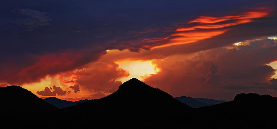 Volcano Sunset Photograph by Tom Daniel