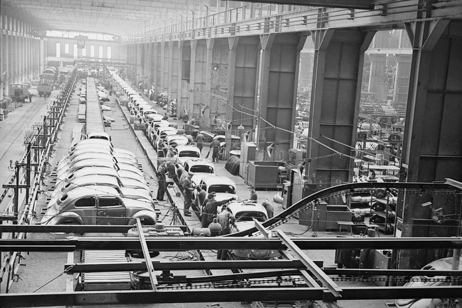 Volkswagen Plant Photograph by Bert Hardy