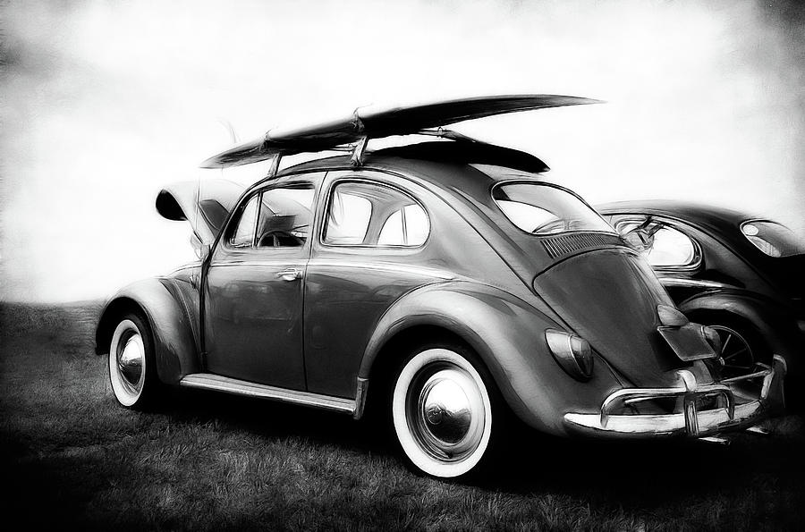 Volkswagen Surfer Bug BW Photograph by Athena Mckinzie