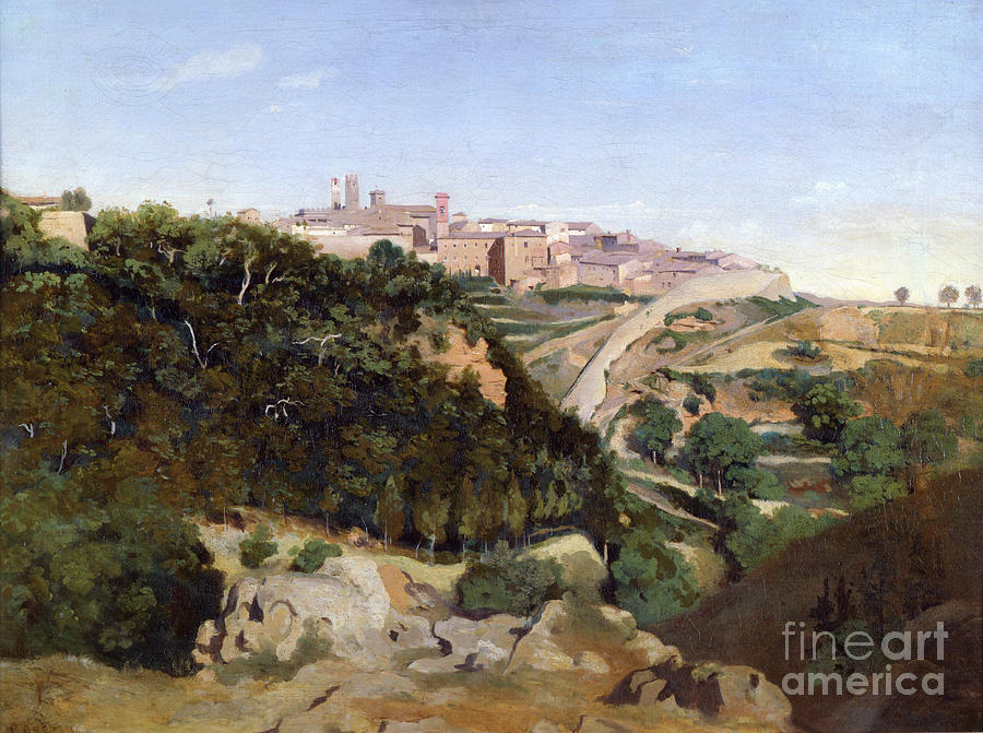 Volterra, 1834. Artist Drawing by Print Collector