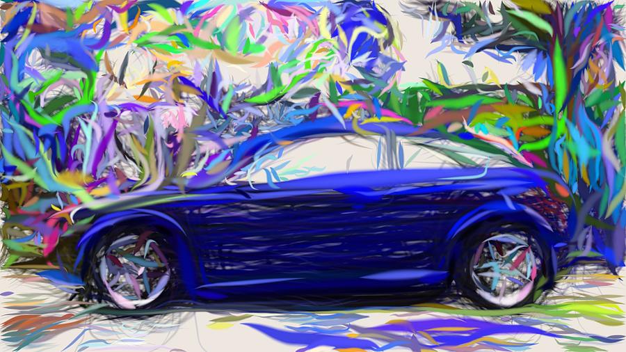 Volvo S40 Draw Digital Art by CarsToon Concept