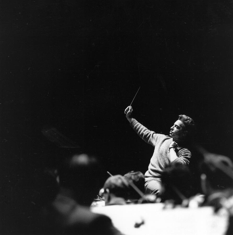 Von Karajan Photograph by Erich Auerbach