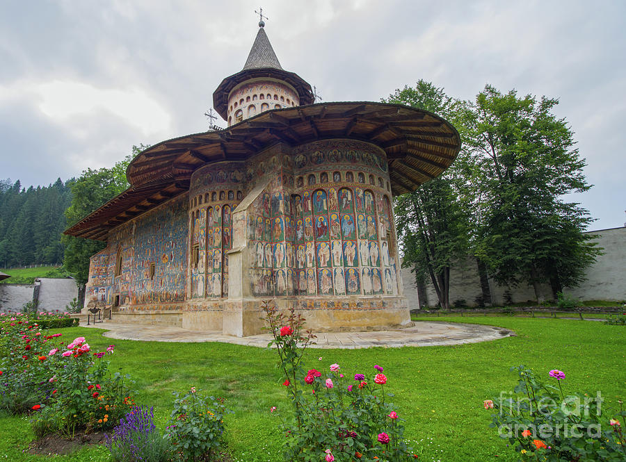 Architecture Photograph - Voronet Monastery painted church in Moldavia by Cosmin-Constantin Sava