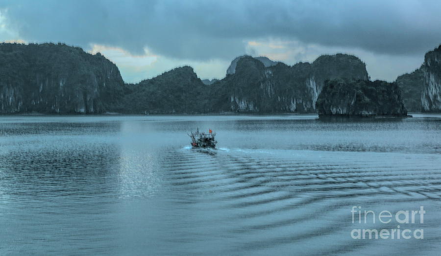 Voyage Ha Long Bay End of Day  Photograph by Chuck Kuhn