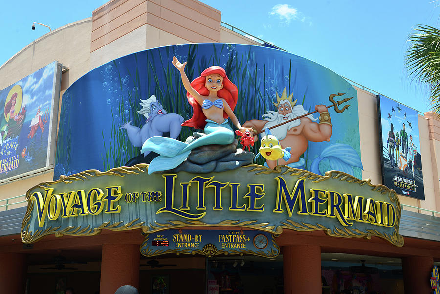 Voyage of the Little Mermaid ride sign Photograph by David Lee Thompson ...