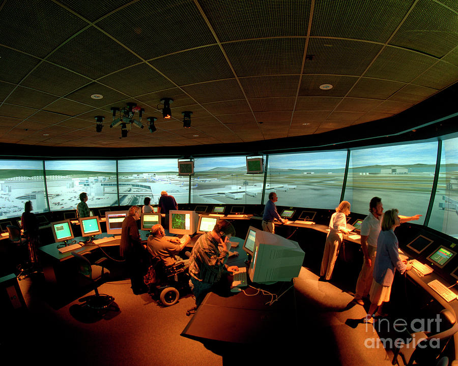 Virtual Reality Photograph - Vr Airport Tower by Nasa/science Photo Library