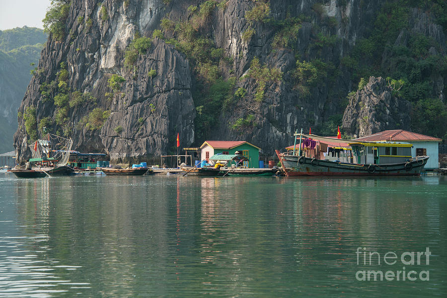 Vung Vieng Floating Fishing Village One Photograph by Bob Phillips