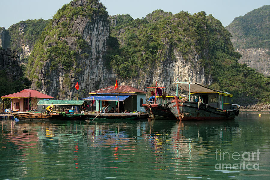 Vung Vieng Floating Fishing Village Two Photograph by Bob Phillips