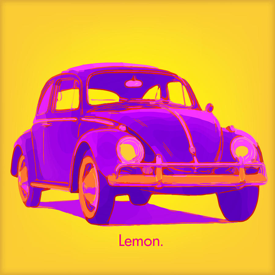 VW Lemon Digital Art by Gary Grayson